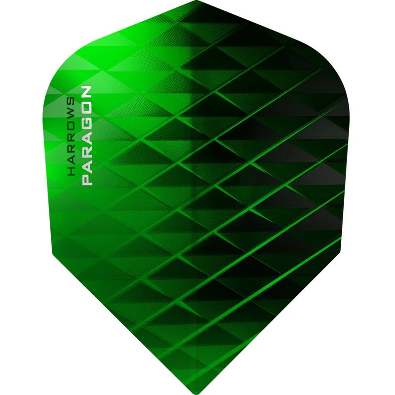 Harrows Prime Paragon Green Standard Dart Flights Standard 100 Micron Extra Strong