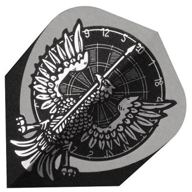 Harrows Quadro Dartboard with Bird Dart Flights (FB2013)