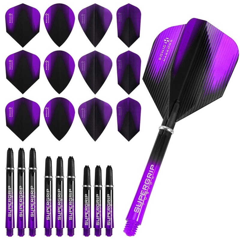 Harrows Sonic Fusion X – Flight & Shaft Combo Kit – Mixed – Purple