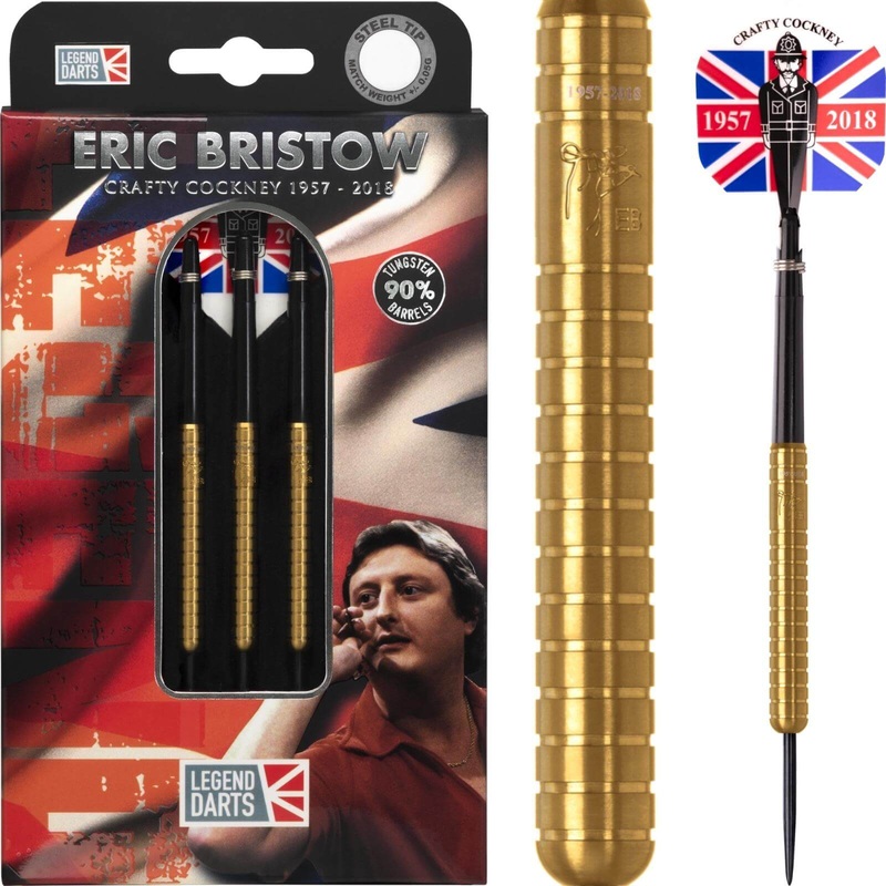 Legend Darts – Eric Bristow Gold Darts – Steel Tip – 90% Tungsten – 22g 24g 26g 22 grams