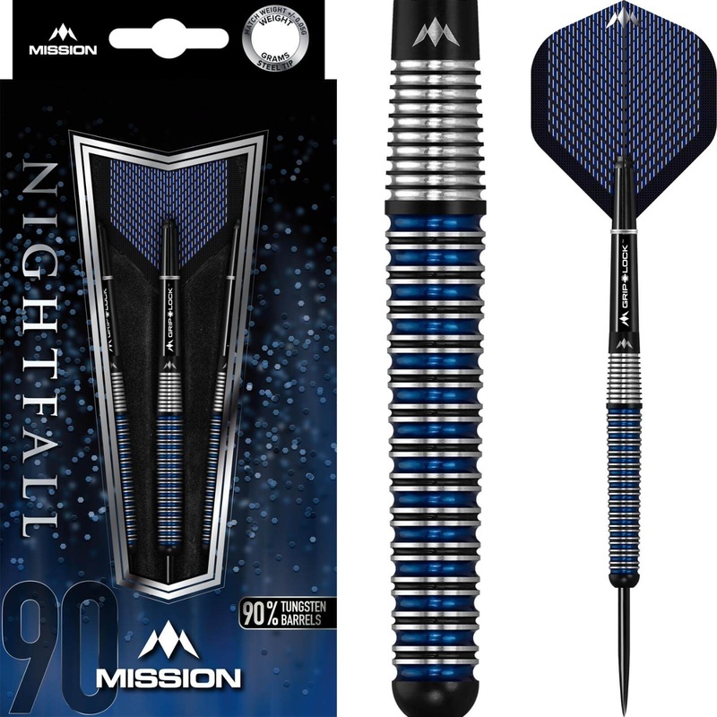 Mission – Nightfall M3 Darts – Steel Tip – 90% Tungsten – 23g 25g 23 grams