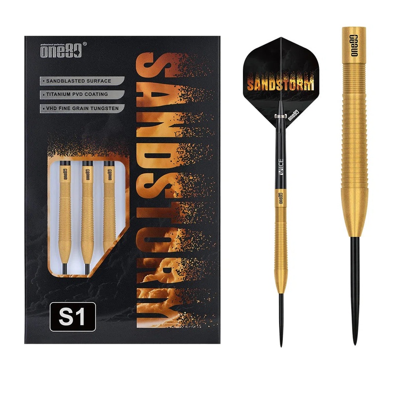 One80 Sandstorm 01 90% Tungsten Steel Tip Darts 22 GRAM