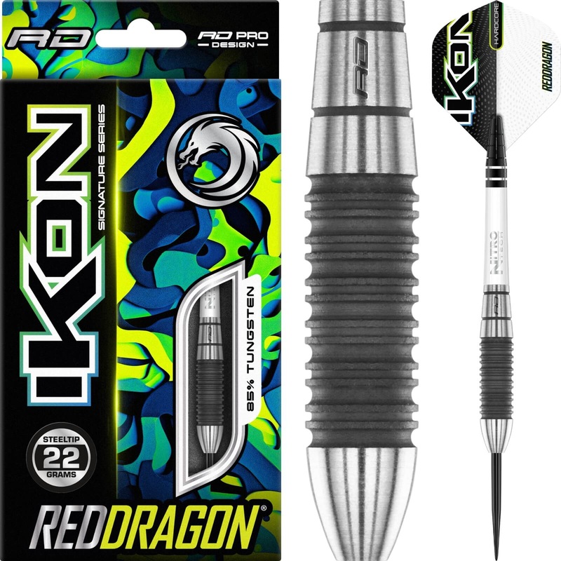 Red Dragon – Ikon 1.2 Darts – Steel Tip – 85% Tungsten – 22g 24g 22 grams