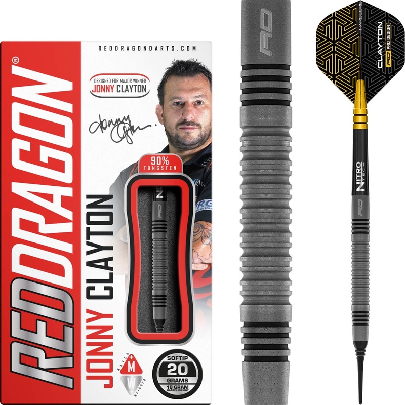 Red Dragon – Jonny Clayton Oxide Darts – Soft Tip – 90% Tungsten – 20g