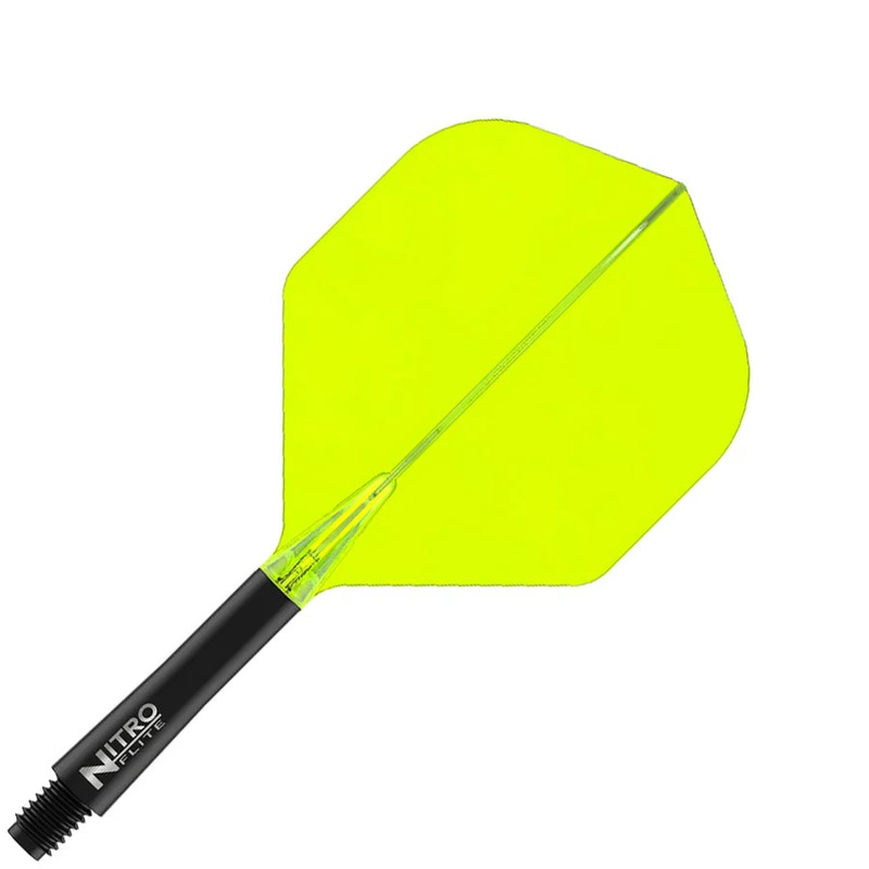 Red Dragon Nitro Flite Integrated Flight and Shaft System – No2 Intermediate Black & Yellow Black and Yellow Intermediate (28mm in length excluding thread) No. 2