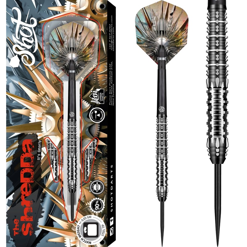 Shot Gnarly Darts – Steel Tip – 90% Tungsten – Shreddah 23g