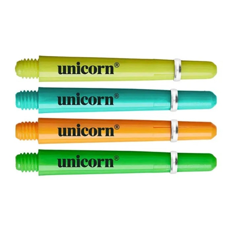 Unicorn Gripper 4 PC Neon Darts Shaft Green Ultra Short