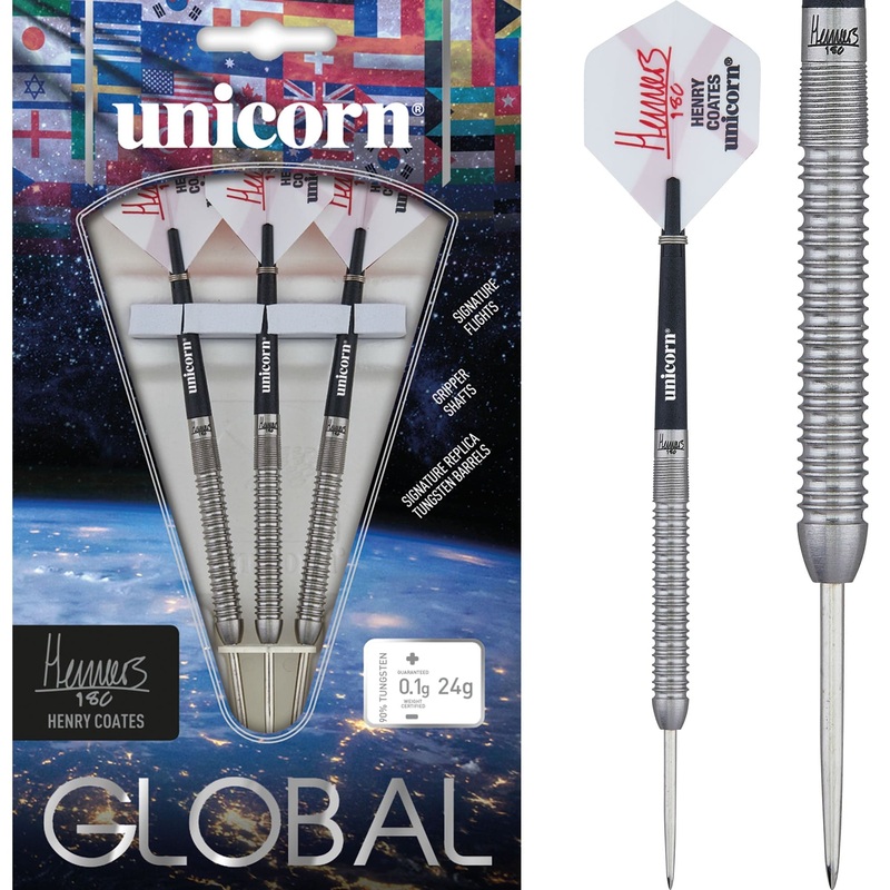 Unicorn Henry Coates Darts – Steel Tip – Global – Natural 24g