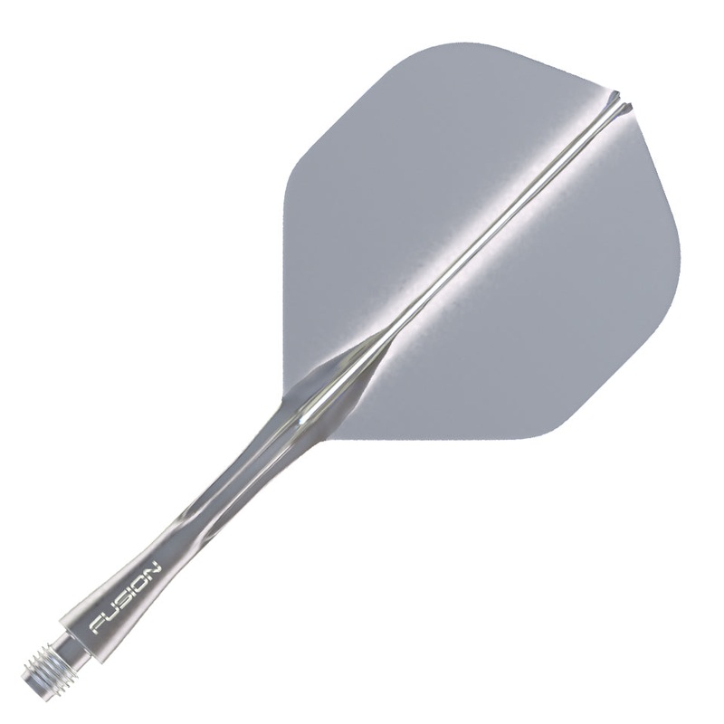 Winmau Fusion Integrated Flight & Shaft System –  No2 Intermediate Dark Grey Smoke