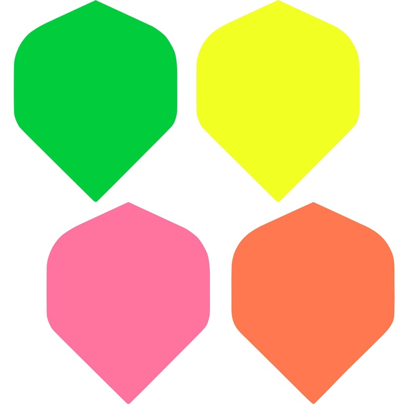 *Dart Flights – Poly Plain Fluoresent – Std – Fluro Fluro Green