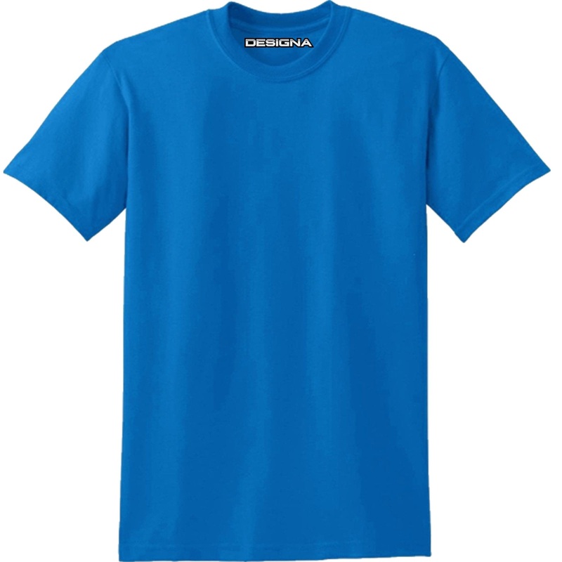 *Designa – T Shirt – Heavyweight – Cotton – Sapphire Blue 2XL