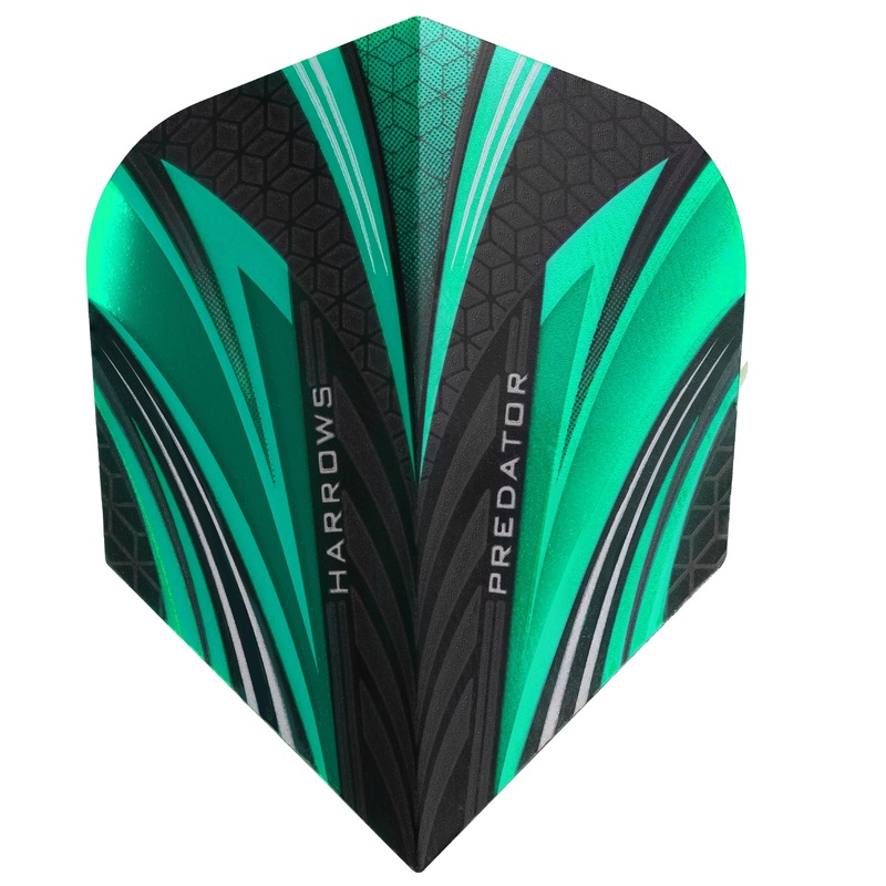 Harrows Predator Jade Standard Dart Flights Jade
