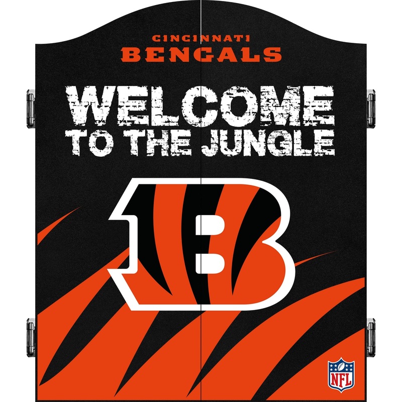 NFL – Dartboard Cabinet – Official Licensed – Cincinnati Bengals