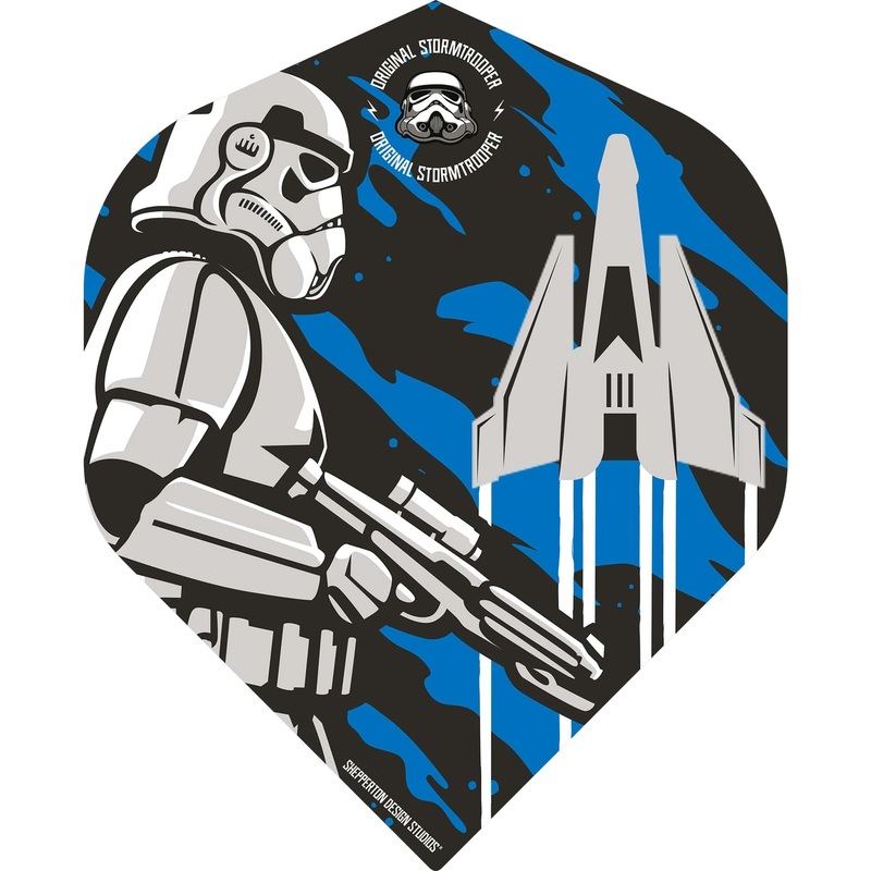 *Original StormTrooper Dart Flights – Official Licensed – No2 – Std – Storm Trooper & Space Craft