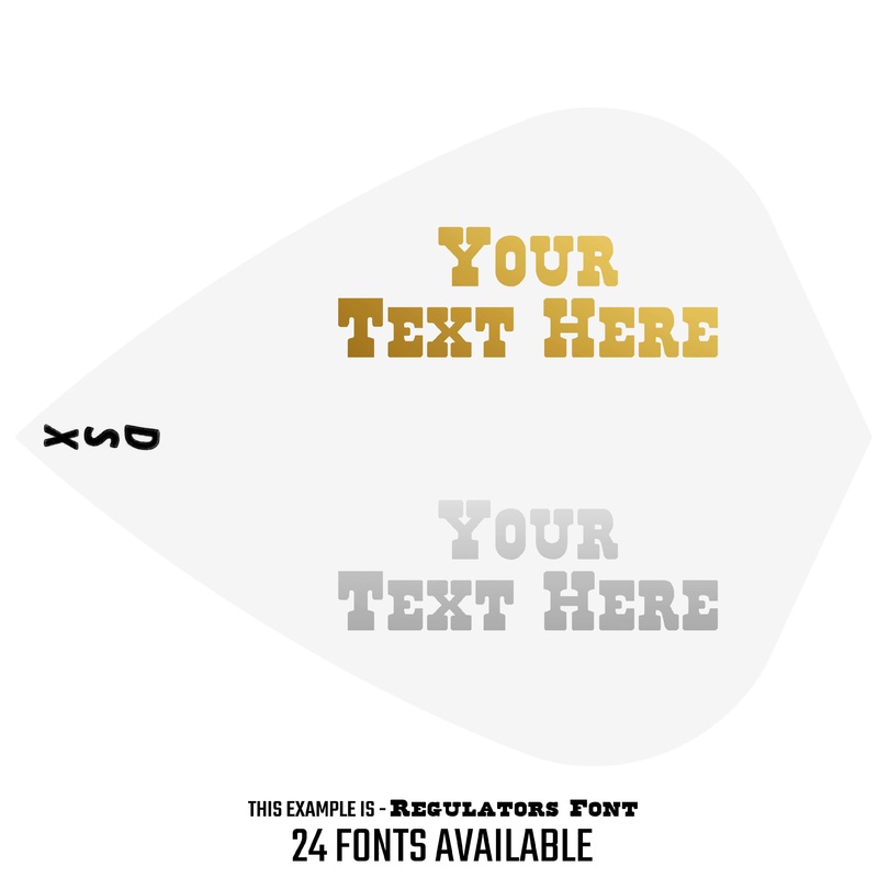Personalised Flights – Extra Strong – Hot Foil – 5 Sets – Kite – White Default Title