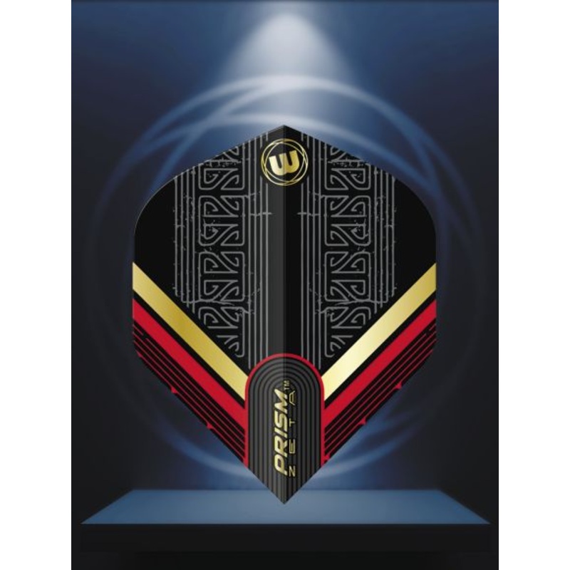 Prism Zeta Black, Red & Gold Flight Standard 100 Micron Poly metronic extra thick