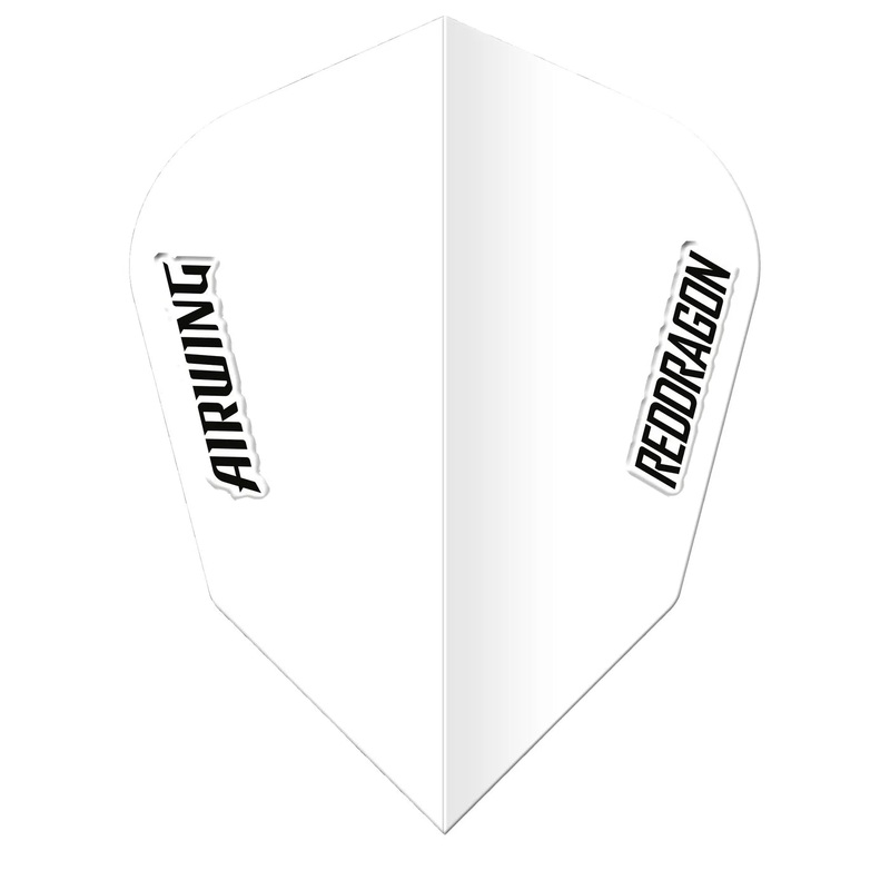 Red Dragon Airwing Molded V-Standard Flights – White V-Standard 290 Micron High-grade flexible polymer