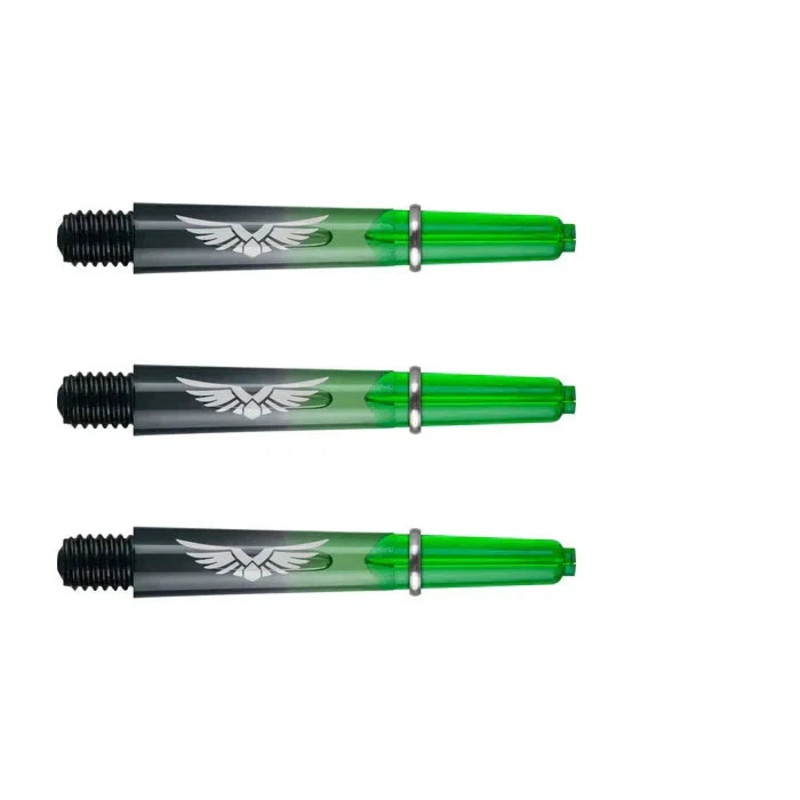 Shot Eagle Claw Dart Shafts – Green/Black – Short