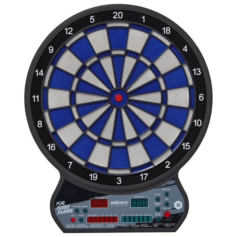 Unicorn Electronic Dartboard – Soft Tip Board with LED Display – 2 sets of darts