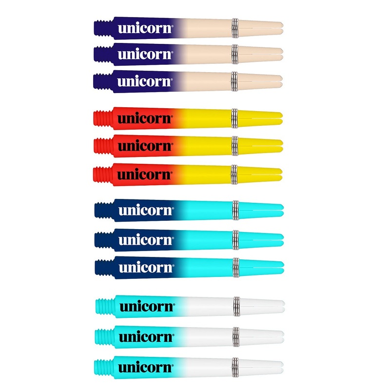Unicorn Gripper Cosmos Two Tone Dart Shafts Blue-White Short