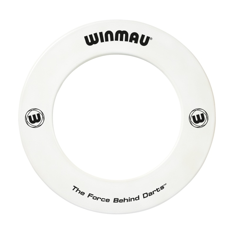 Winmau Professional White Printed Logo Dartboard Surround White