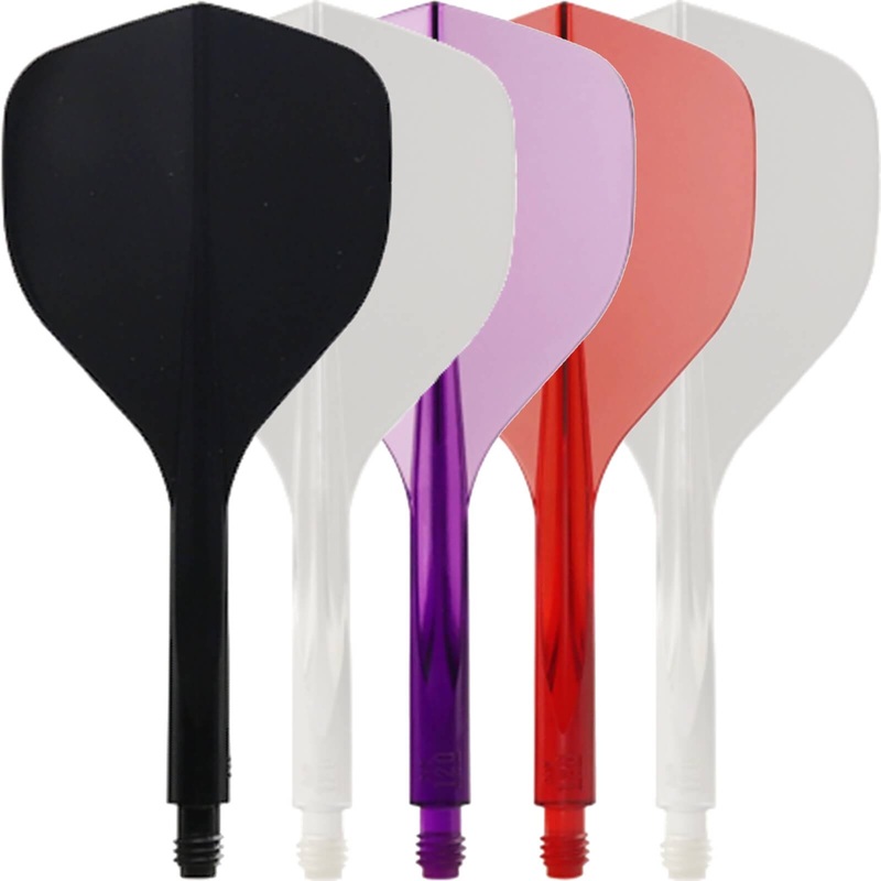 Condor – Axe 120 – Tri-Fin Dart Flights – Integrated Flight & Shaft System Short (21.5mm) Black