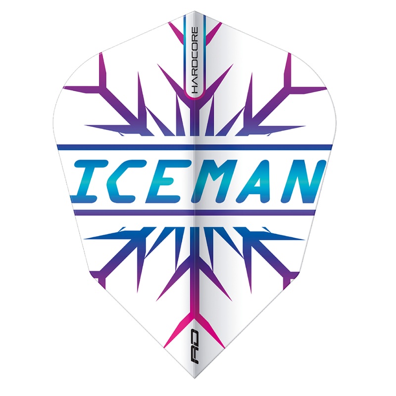 Hardcore Gerwyn Price Rainbow Snowflake V-Standard Dart Flights V-Standard