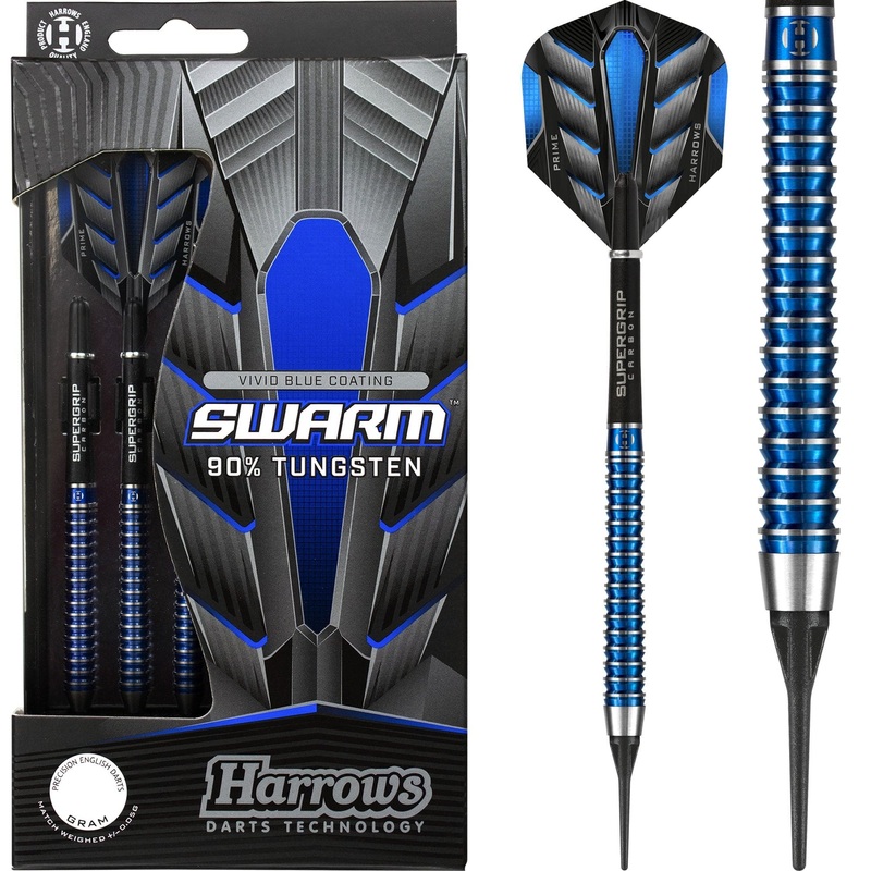 *Harrows Swarm Darts – Soft Tip – Electric Blue 18g