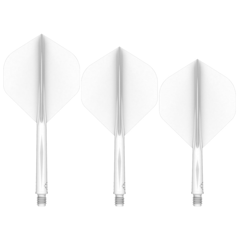 Mission Force 90 – New Moulded Flight & Shaft System – White – Standard No2 Medium