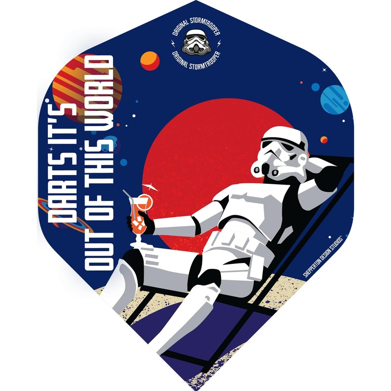 *Original StormTrooper Dart Flights – Official Licensed – No2 – Std – Storm Trooper – Out of This World