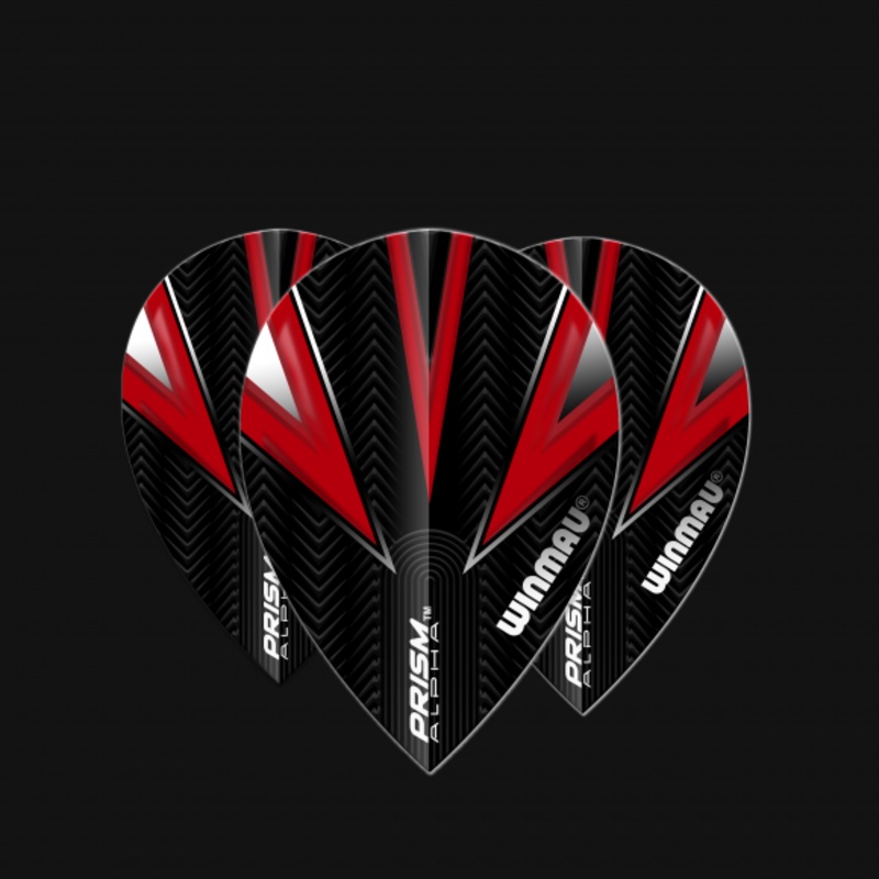 Prism Alpha Black & Red Pear Pear 100 Micron Poly metronic extra thick