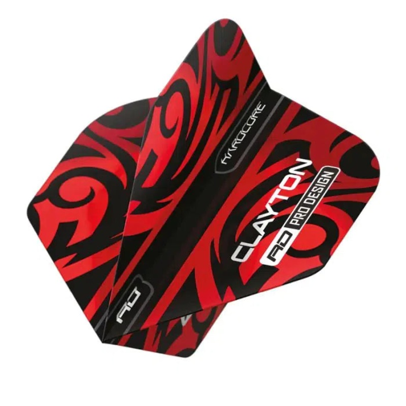 Red Dragon Hardcore Jonny Clayton Red & Black Tribal Flights