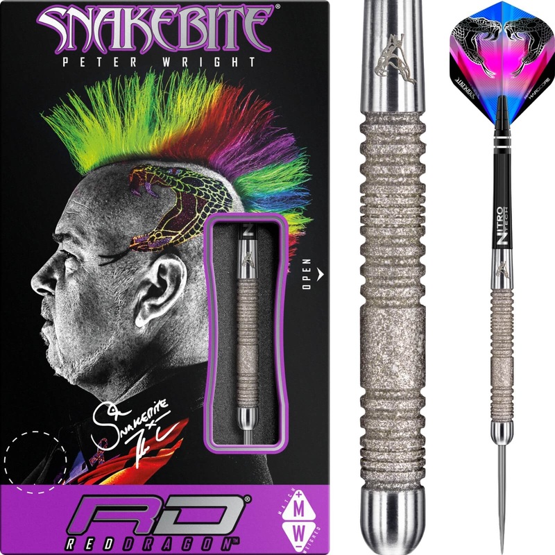 Red Dragon – Peter Wright Euro 11 Element Darts – Steel Tip – 90% Tungsten – 20g 24g 20 grams