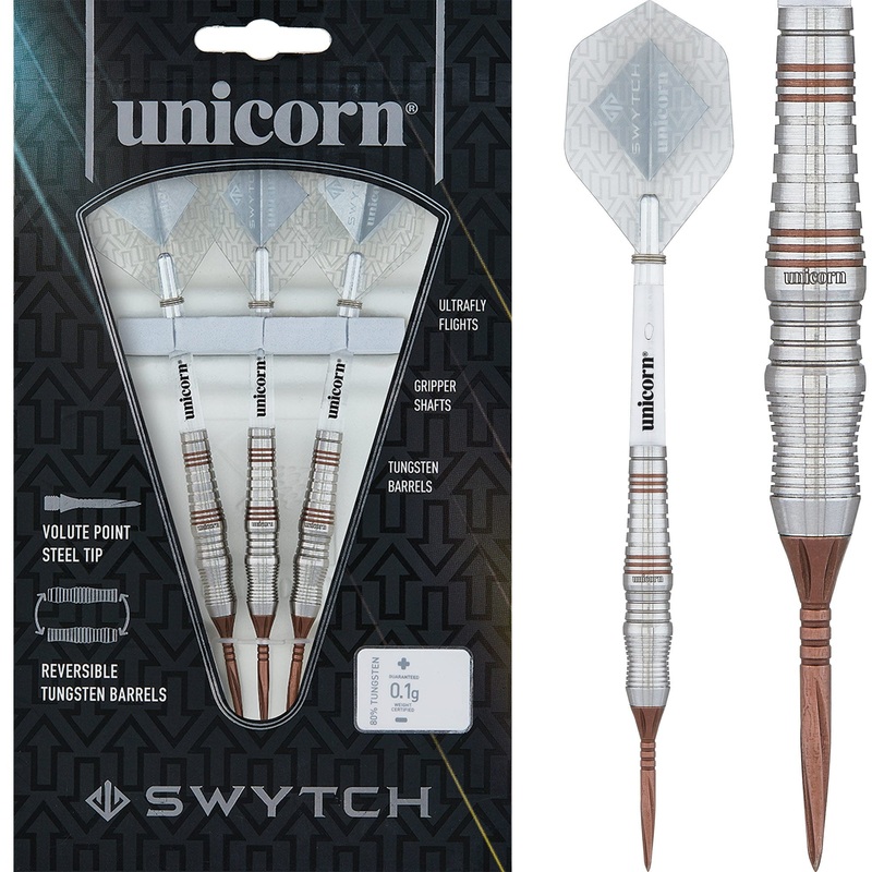 *Unicorn Swytch Darts – Steel and Soft Tip – Reversible Barrels – Rosso 21g