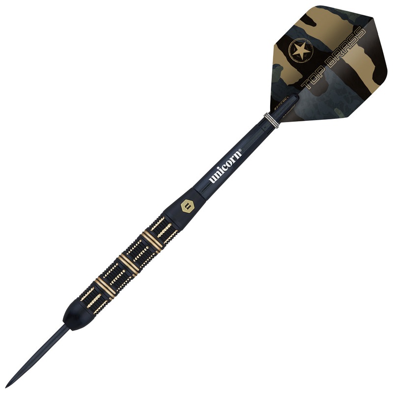 Unicorn Top Brass 3 Steel Tip Darts – 21gm