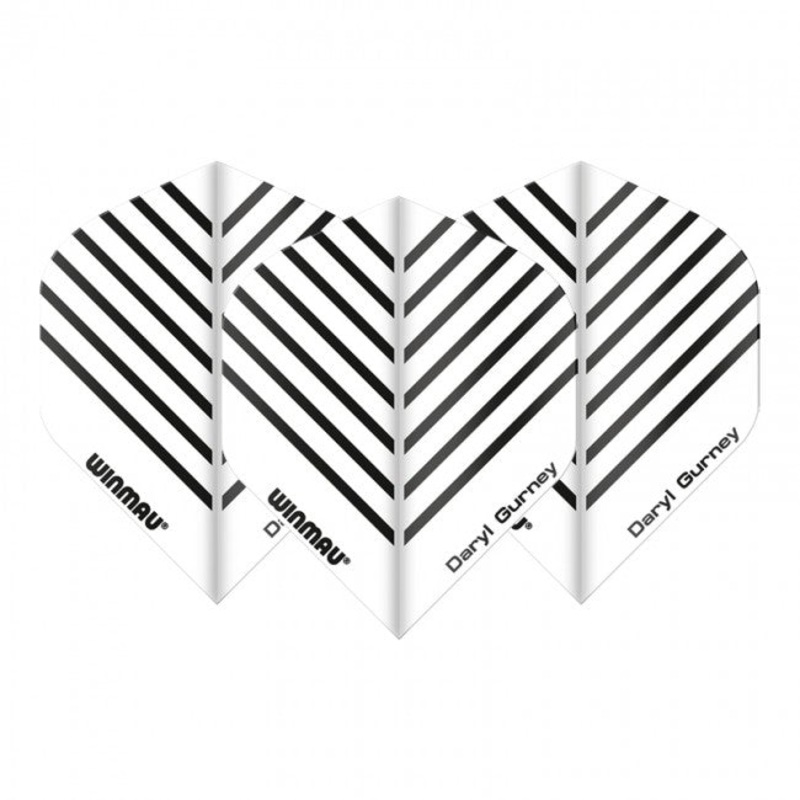 Winma Daryl Gurney Dart Flights 100 micron Standard White White