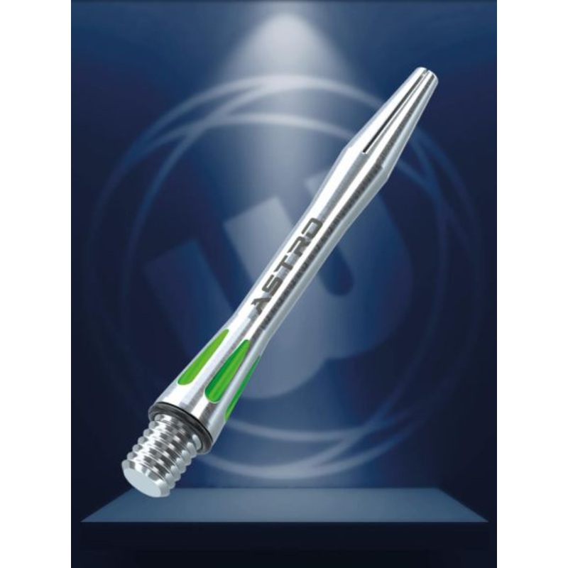 Winmau Astro Aluminium Green Short Aluminium Short (35mm in length excluding thread) Green