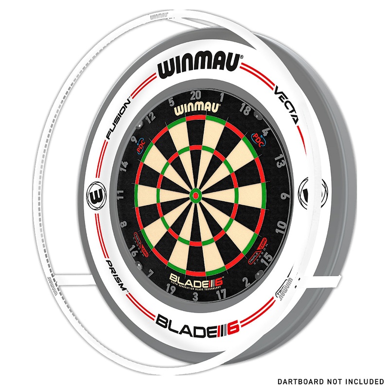 Winmau Plasma Ice Dartboard Surround Light & Pro-Line Original White Surround Bundle