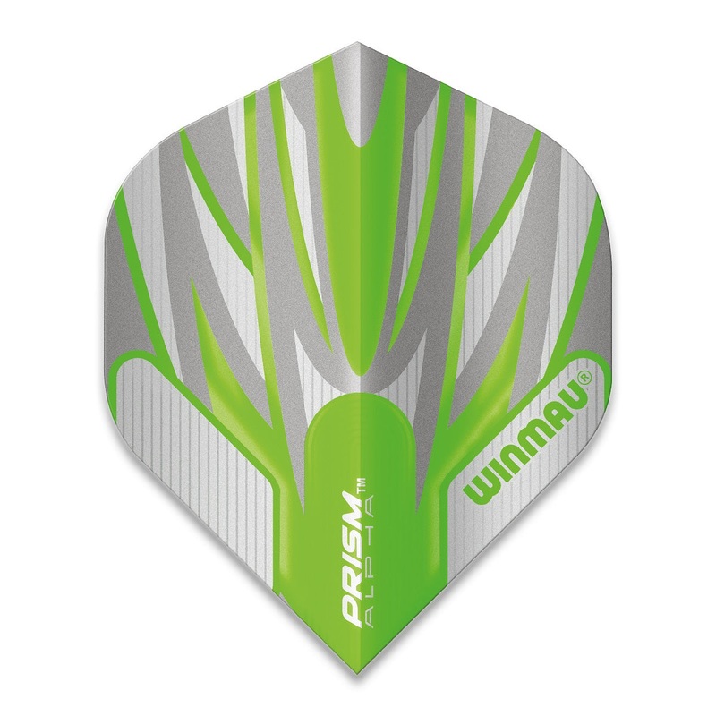 Winmau Prism Alpha Standard Dart Flights 100 Micron 6915-168 Green