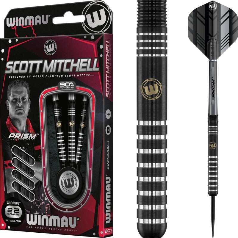 Winmau – Scott Mitchell SE Darts – Steel Tip – 90% Tungsten – 22g 24g 22 grams