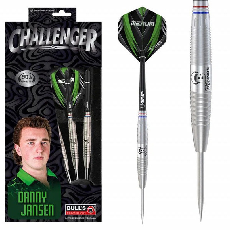 Bull’s DE Challenger Danny Jansen 90% Tungsten Steel Tip Darts 26 GRAM
