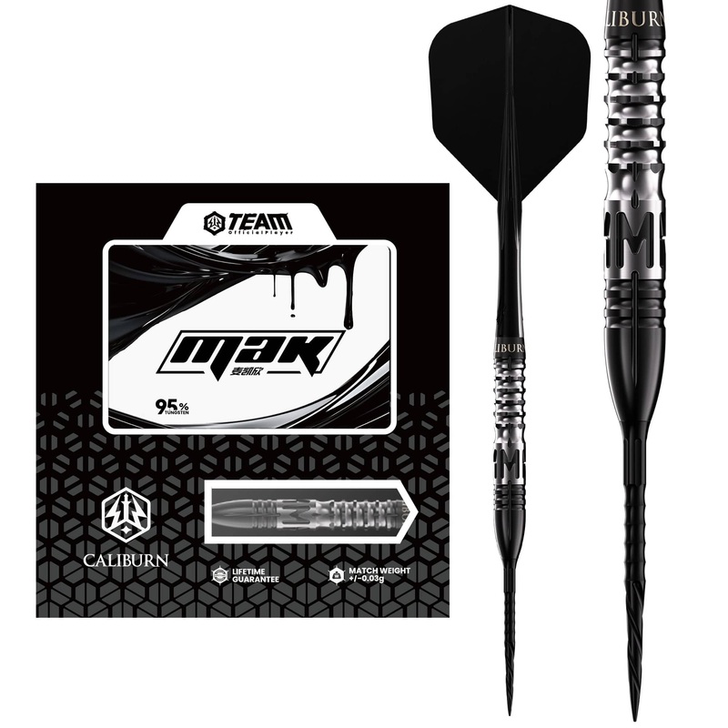 Caliburn Player Darts – Steel Tip – 95% Tungsten – Mak 21.5g