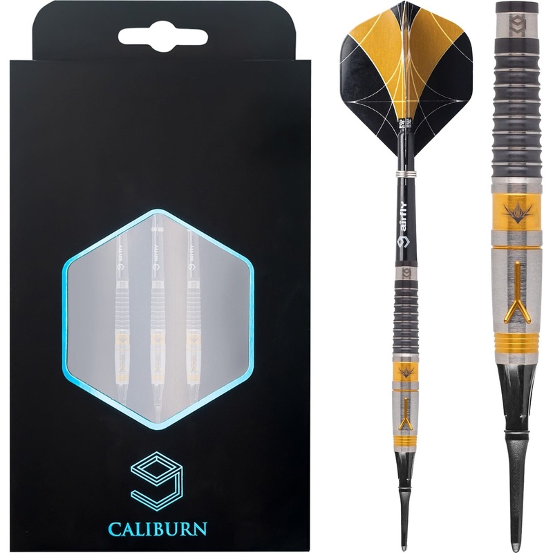 *Caliburn Y Darts – Soft Tip – 90% – Black & Gold – 20g 20g
