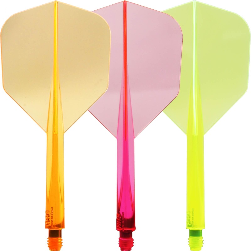 Condor – Axe Neon Small – Standard Dart Flights – Integrated Flight & Shaft System Short (21.5mm) Orange