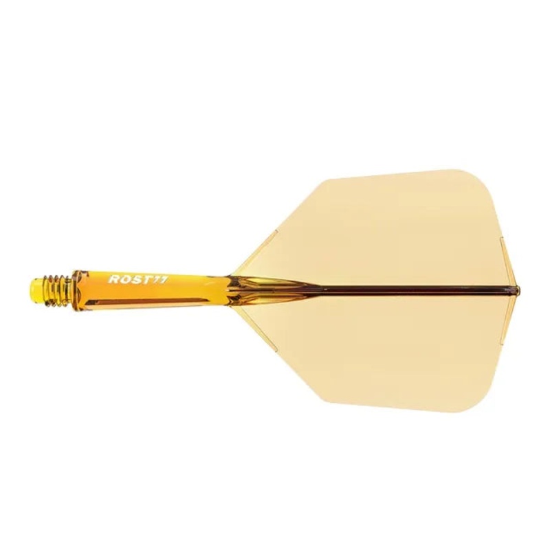 CUESOUL ROST 77 Integrated Dart Shaft & Flight – Big Wing Shape – Medium – Transparent Orange Transparent Orange Medium (28mm in length excluding thread) Big Wing