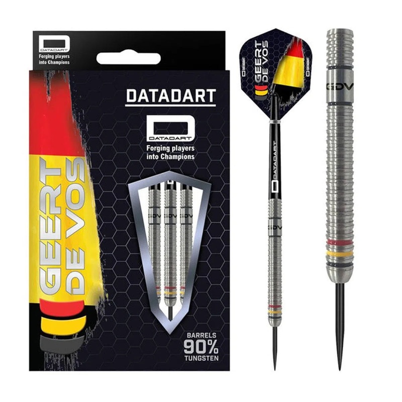 DataDart Geert De Vos 90% Tungsten Steel Tip Darts 22 GRAM