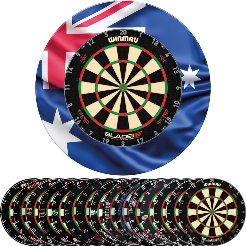 Designa – Australia Dartboard Surround & Dartboard Bundle – Choose Your Board Bulls NL – Advantage 501