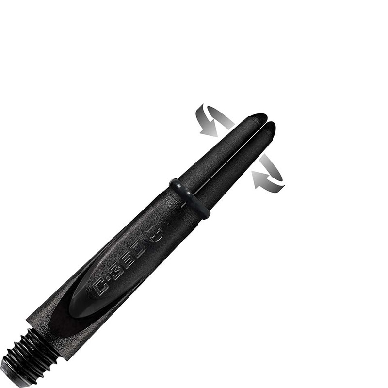 Harrows Carbon 360 Dart Shafts – Short Black