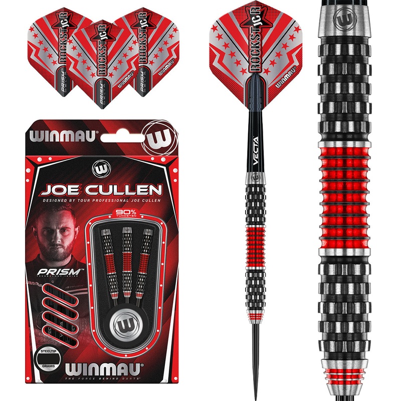 Joe Cullen Rockstar Series RS 1.0 Steel Tip Darts by Winmau 22 Gram