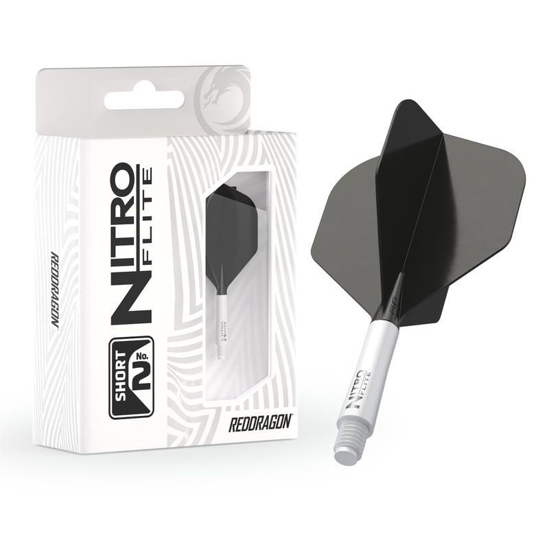Nitro Flite –  Integrated Flight and Shaft White & Black Short